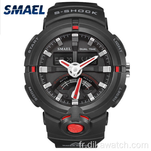 SMAEL Marque Mode Hommes Sport Montres À Quartz Hommes